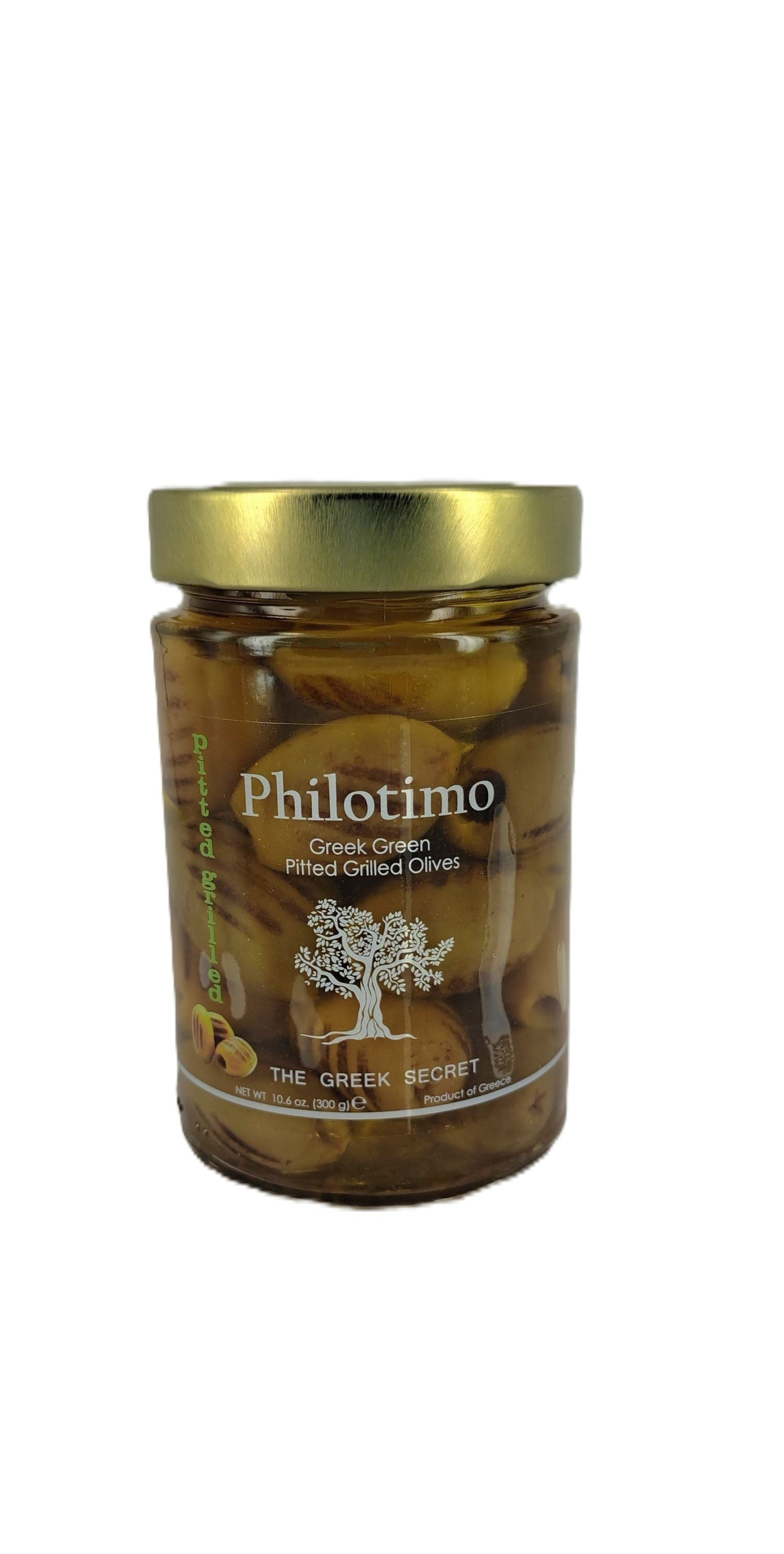Philotimo halkidiki gegrilde groene olijven zonder pit 300g