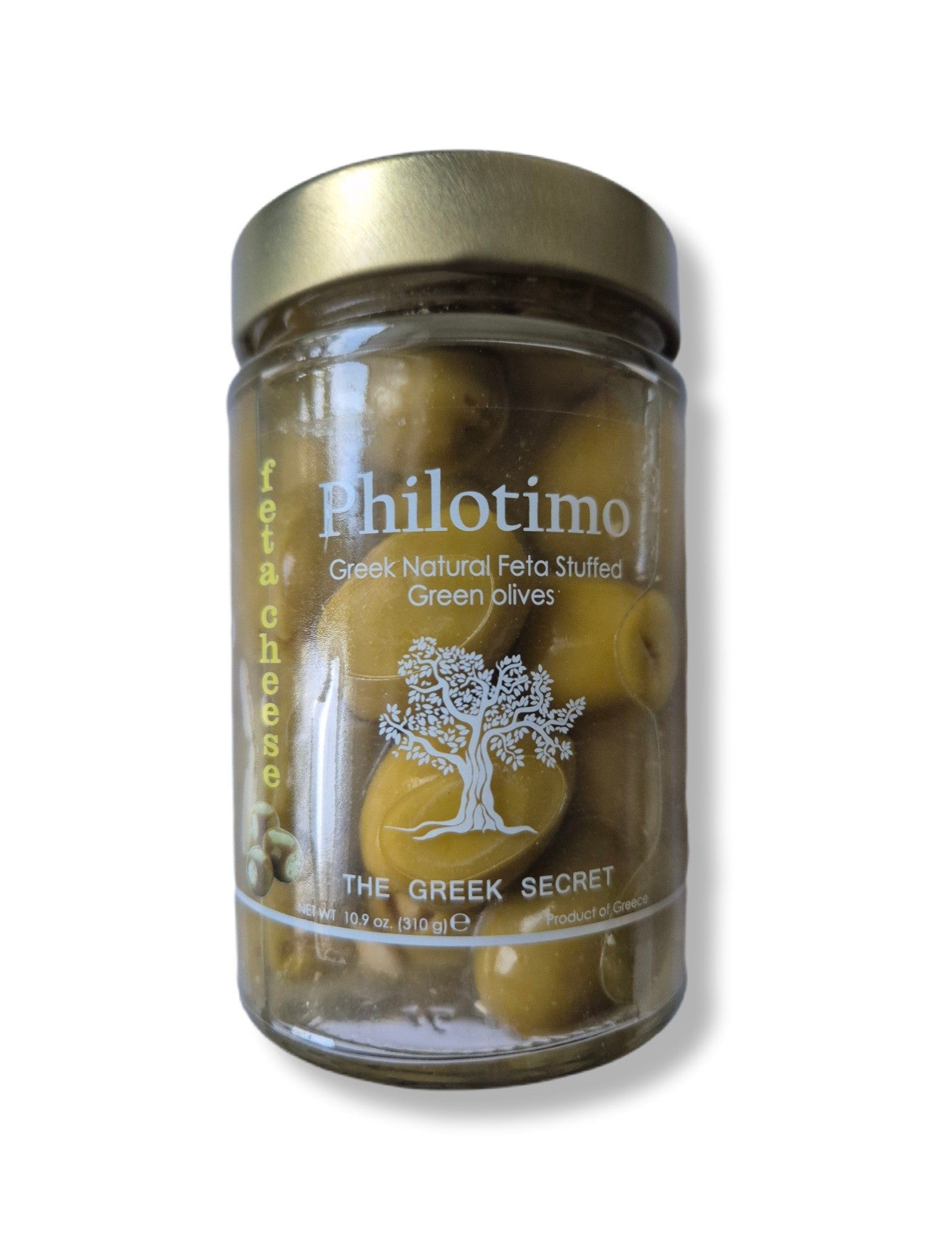 Philotimo Griekse groene olijven met feta 310 gram